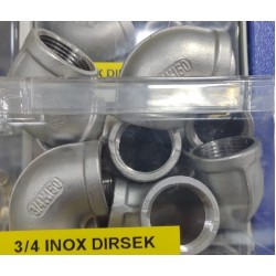 3/4 İnox Dirsek 