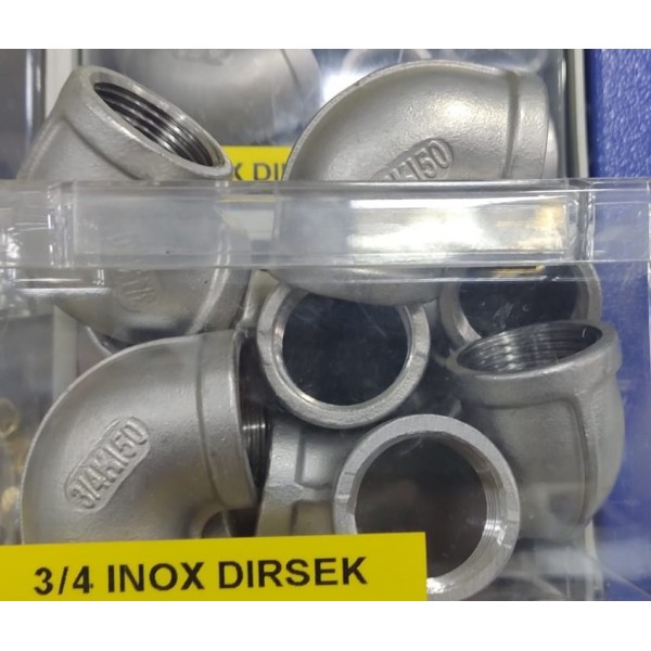 3/4 İnox Dirsek 